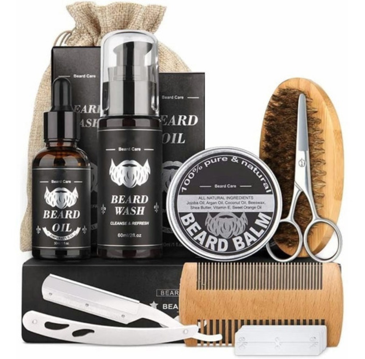 Kit de Barba Cuidado Para Hombres