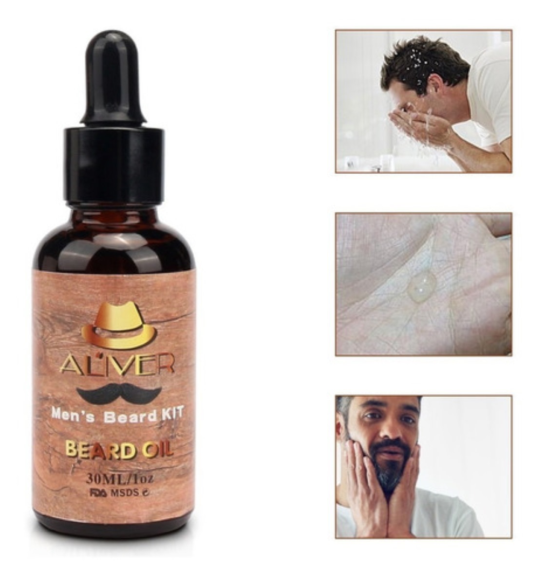 Kit De Cuidado De Barba Para Hombres Con Estuche 12 Pz