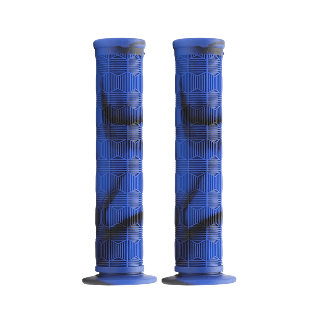 Puños Bicicleta Bmx De Goma Camuflaje Antiderrapantes 140 Mm Azul