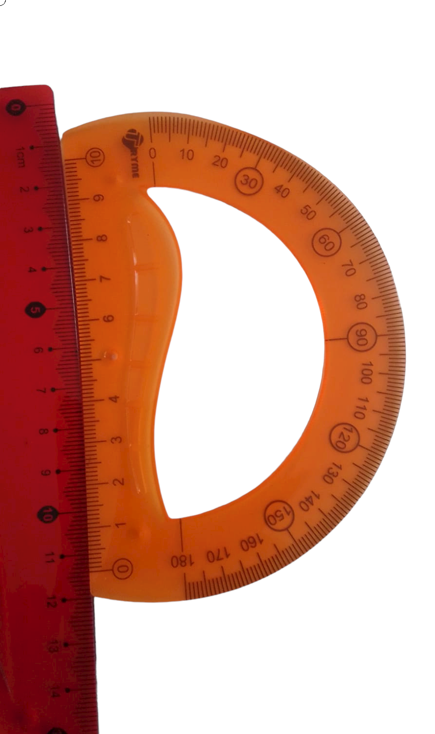 Juego de geometría flexible, Tryme, modelo 1190, con 5 piezas, de colores las piezas