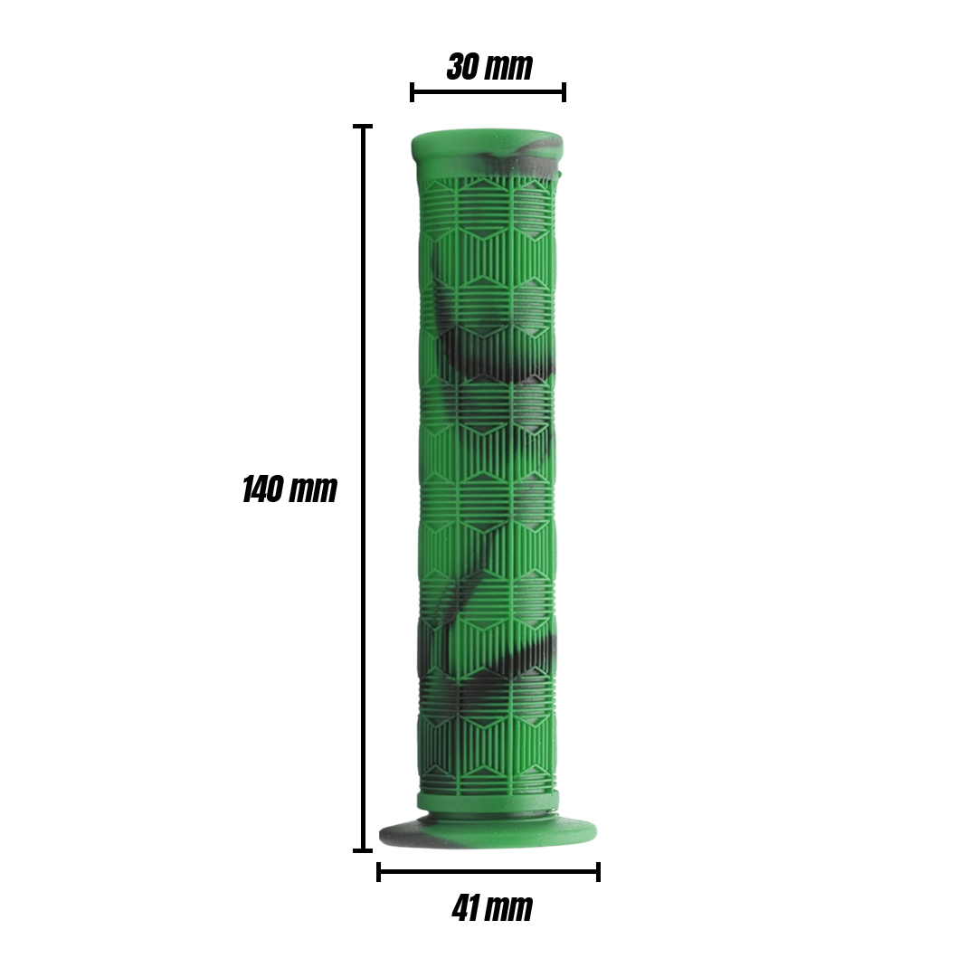 Puños Bicicleta Bmx De Goma Camuflaje Antiderrapantes 140 Mm Verde