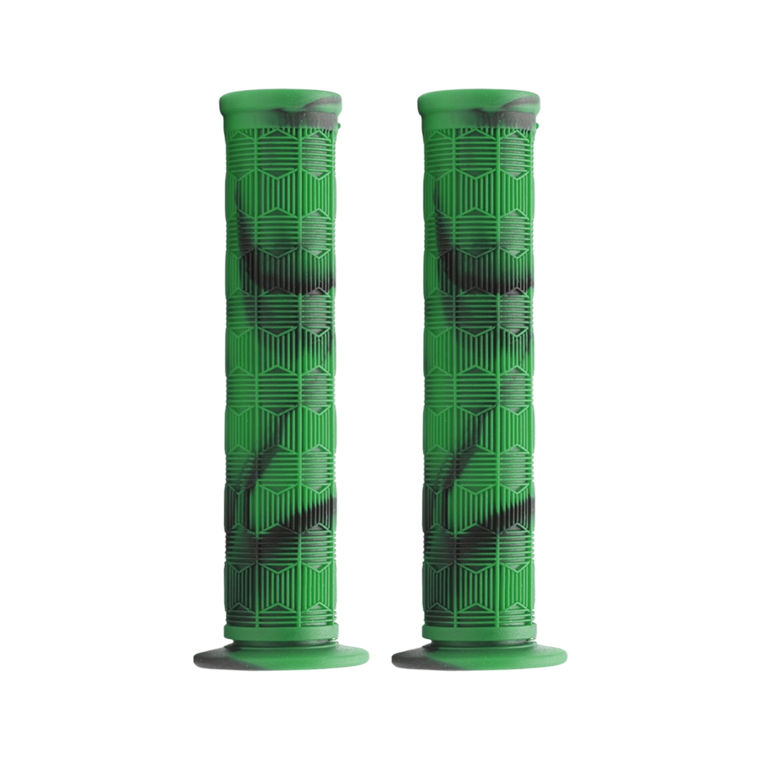 Puños Bicicleta Bmx De Goma Camuflaje Antiderrapantes 140 Mm Verde