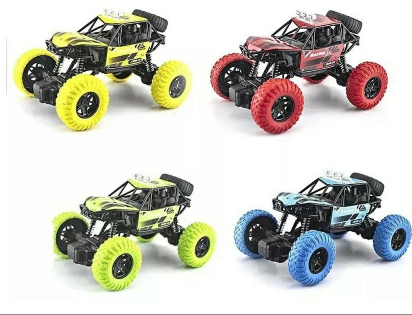 Carro Radio Control Rojo Off- Road 1:18 Todo Terreno Alta Velocidad