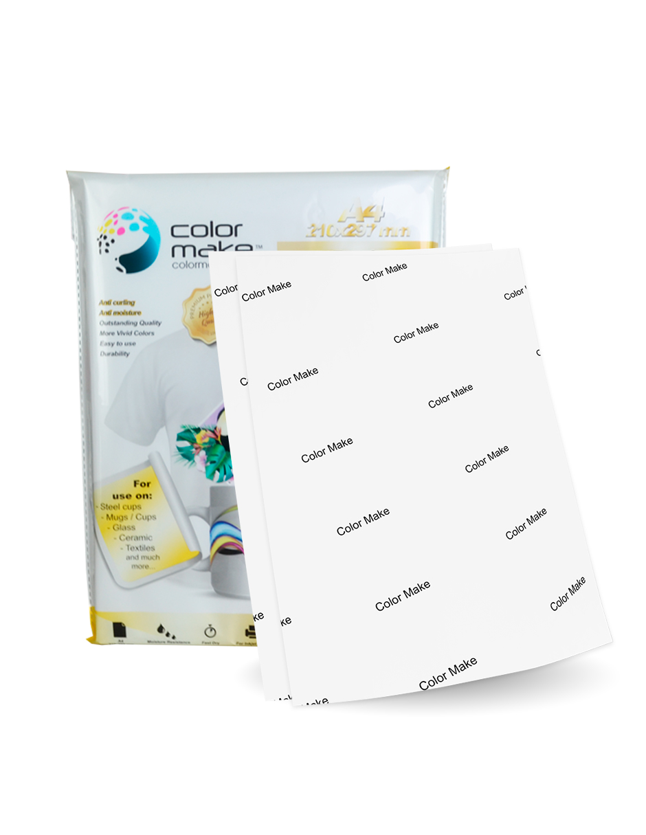 8 Packs Papel De Sublimación A4. Premium 100 hojas Color Make