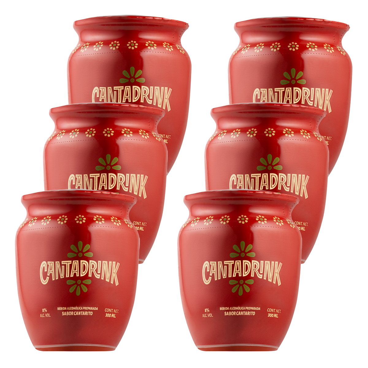 Bebida Cantarito Listo Para Beber Cantadrink 300ml 6pz