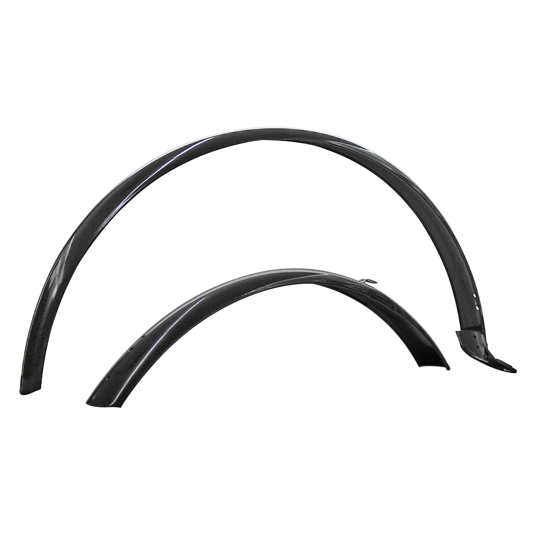 Salpicaderas Bicicleta Guardabarros Acero Retro Vintage Negras