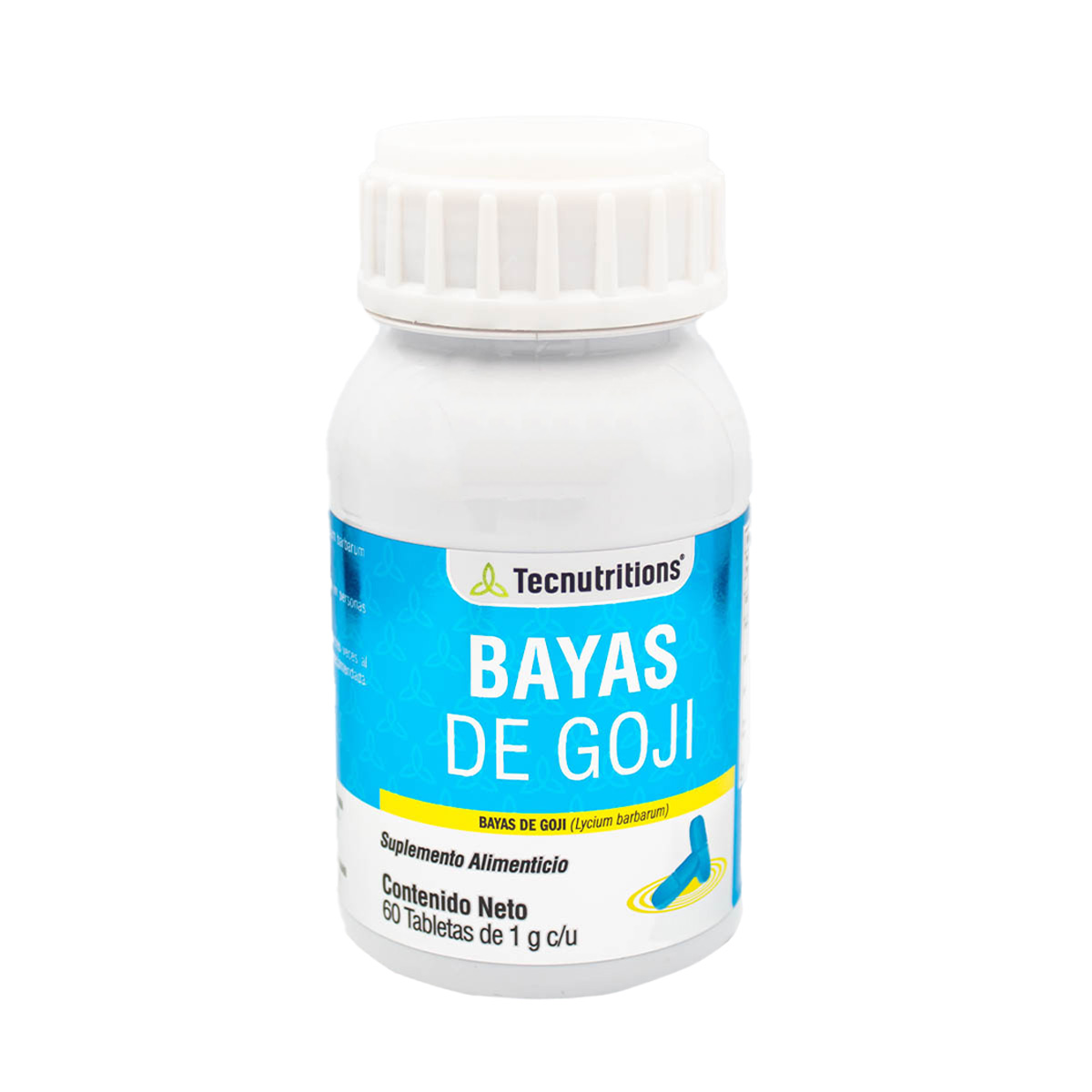 Suplemento alimenticio, Bayas de Goji, 100% natural con antioxidantes, 60 tabl