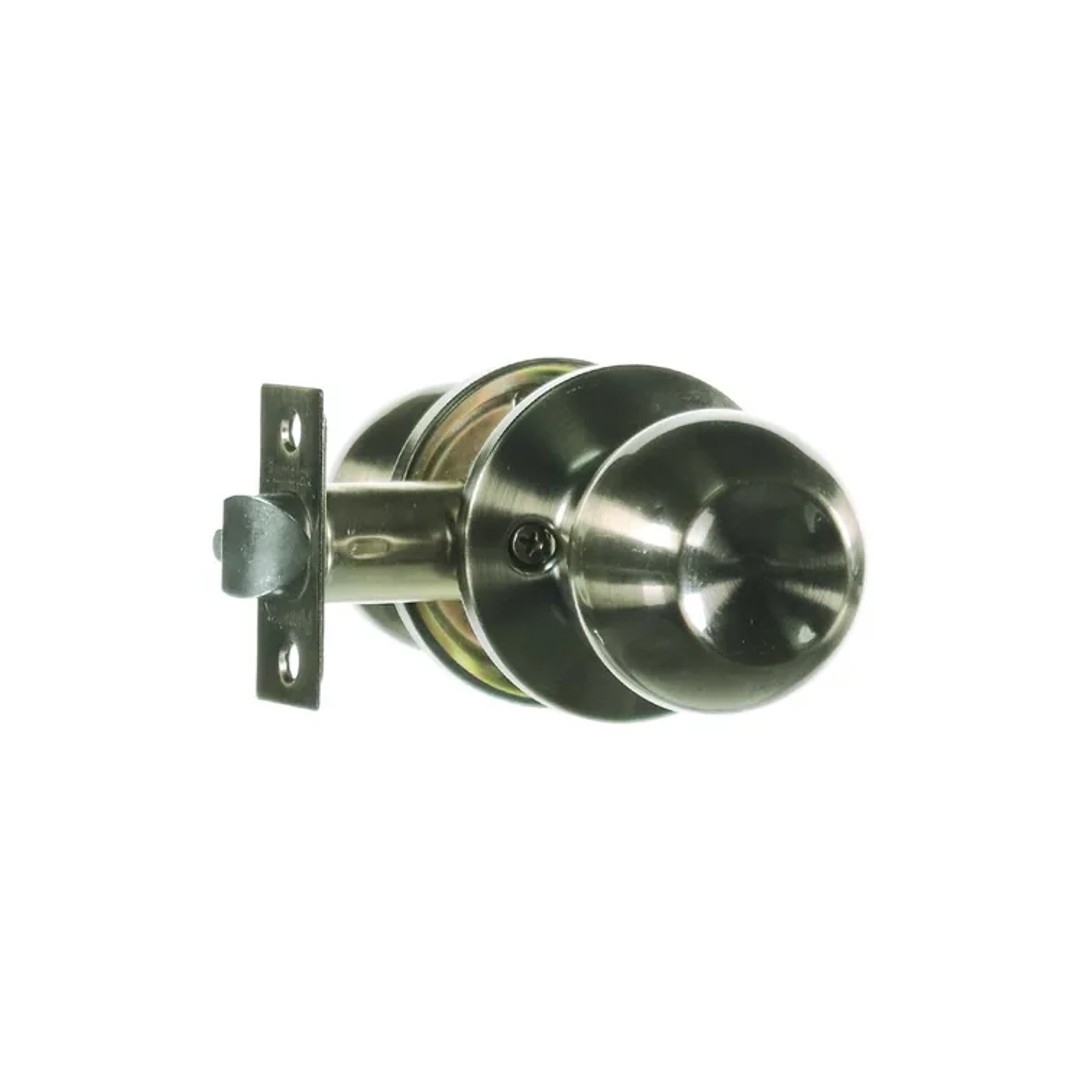 Cerradura Puerta Entrada Perilla Redonda Seguro Inoxidable