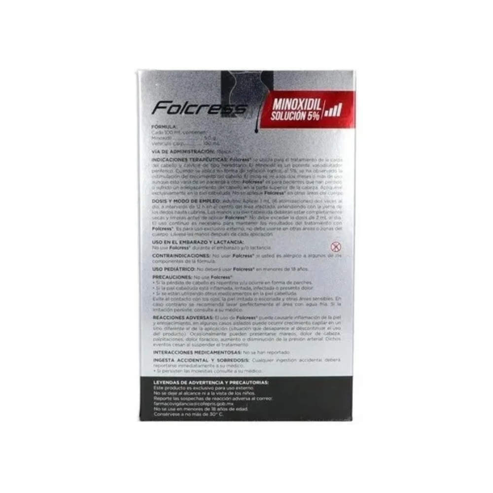 Folcress 5% 2X1 Tratamiento para cabello 60ml