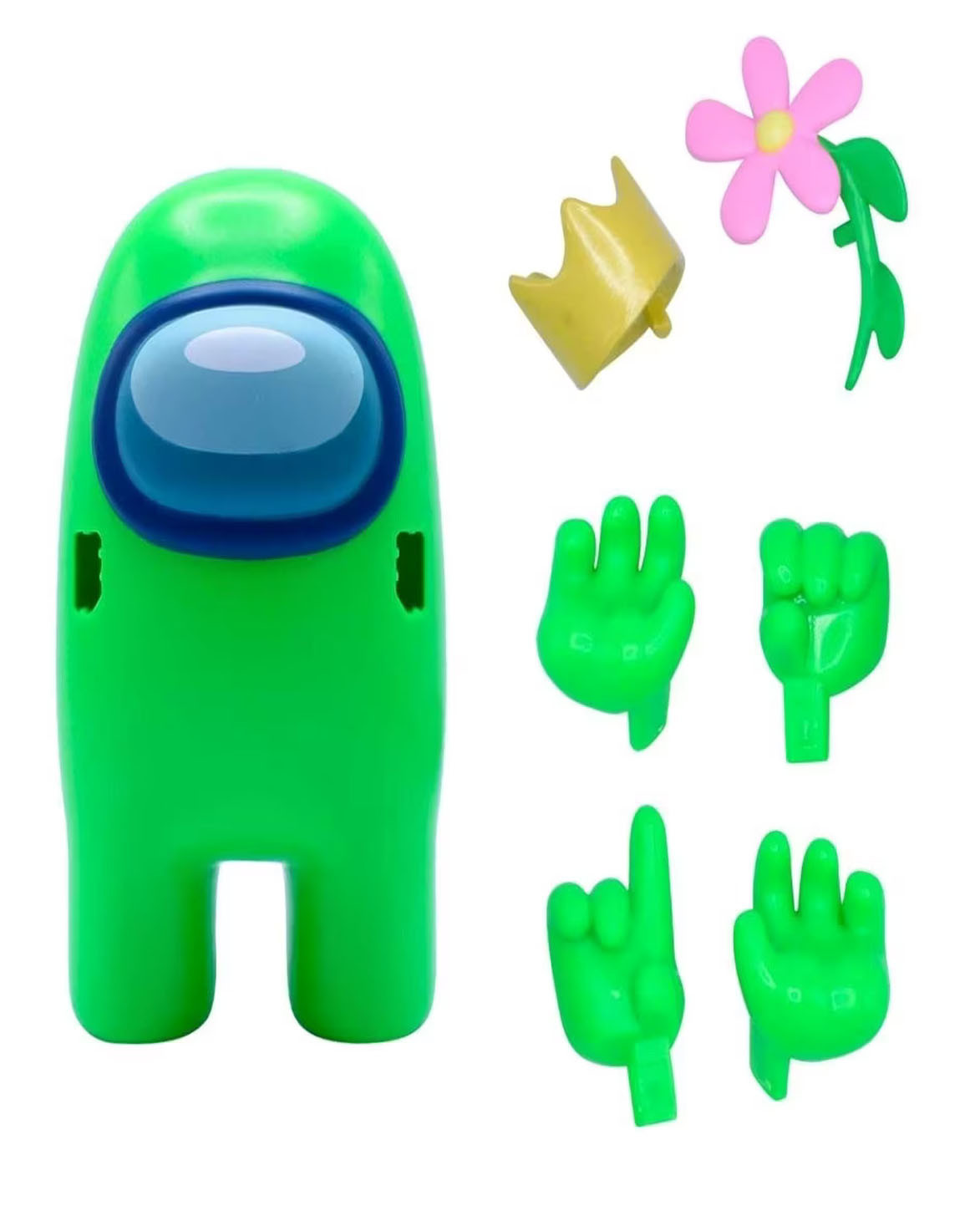 Figura Coleccionable Y Piezas Intercambiables Among Us Verde