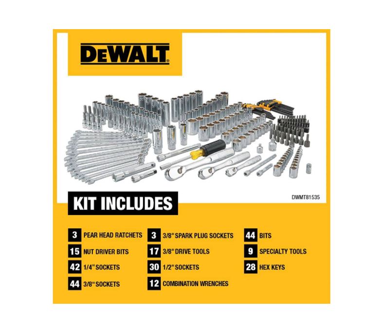 Dewalt Conjunto De Herramientas Mecánicas Dwmt81535 de 247 Pz