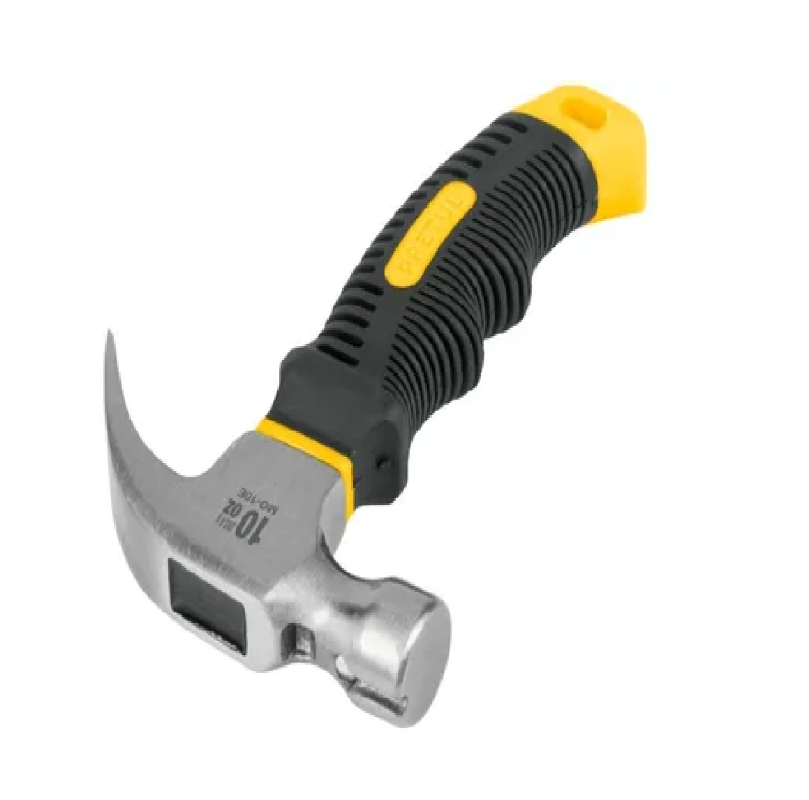 Martillo 10 Oz, Mango Comfort Grip, Negro/Amarillo