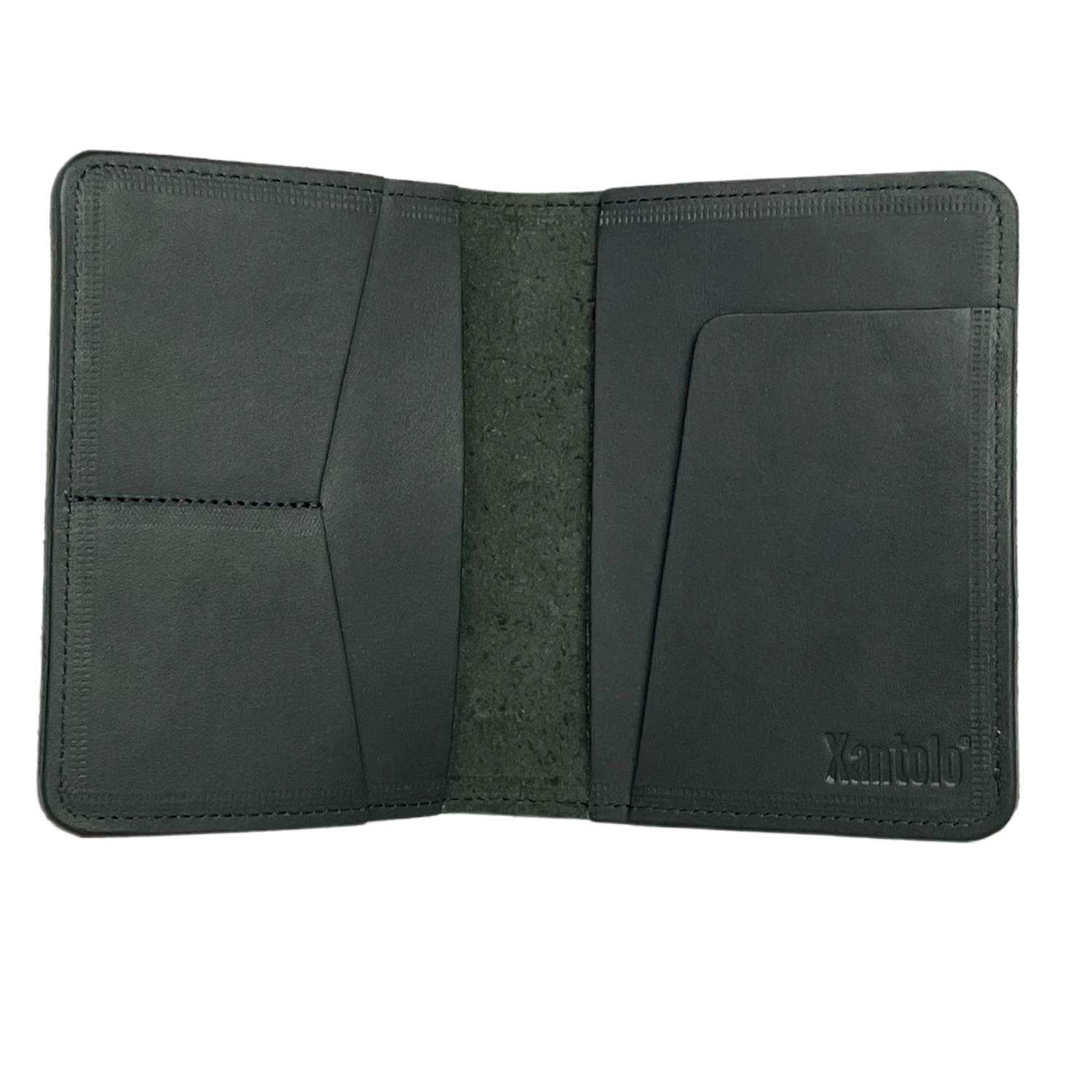 Funda para Pasaporte Negro Cráneo
