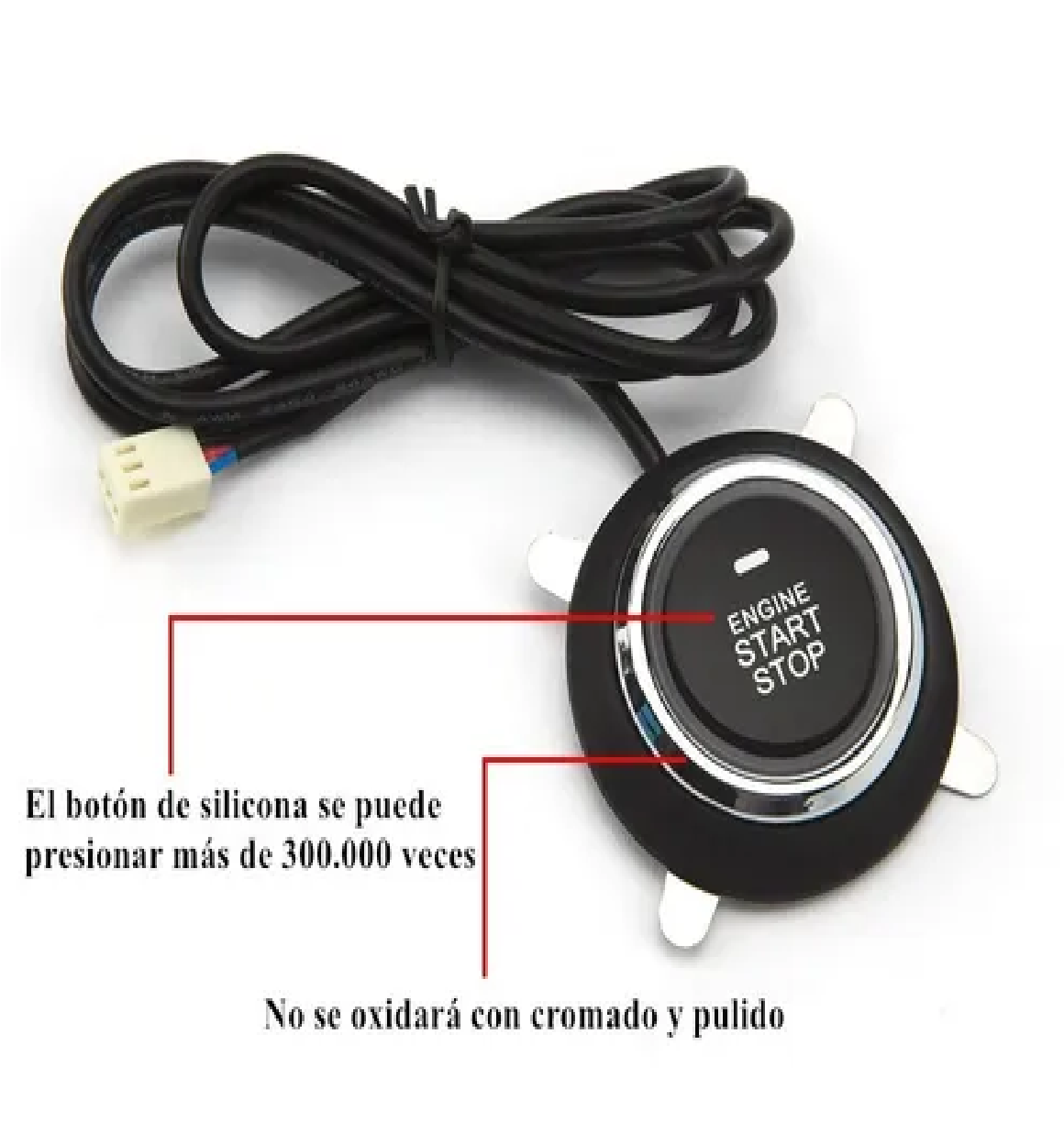 Alarma Auto Botón Encendido Arranque Antirobo Start Sin Llave Rfid