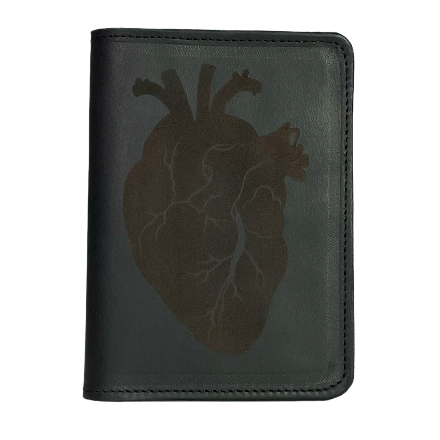 Funda para Pasaporte Negro Corazón