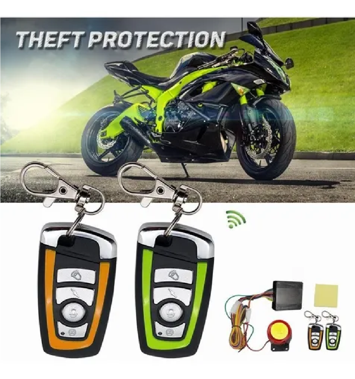 Alarma D Moto Antirrobo Encendido A Distancia Control Remoto