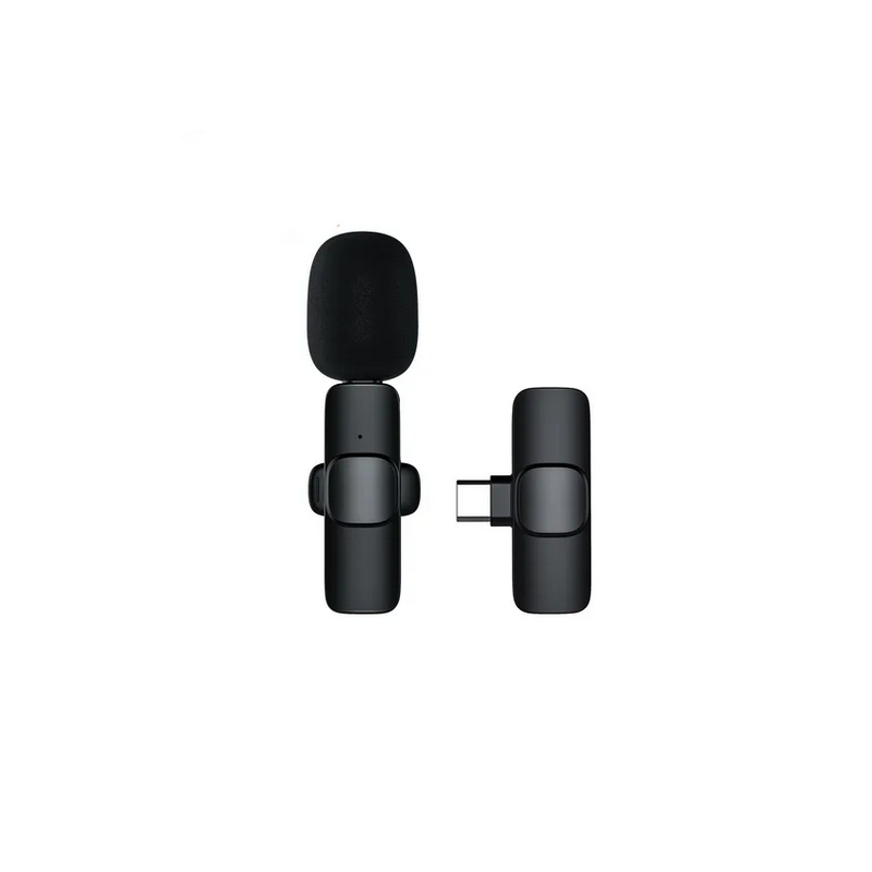 Micrófono Lavalier inalámbrico, Micrófono de solapa Lavalier 1 para 2  Interfaz Tipo C Señal estable para enseñanza