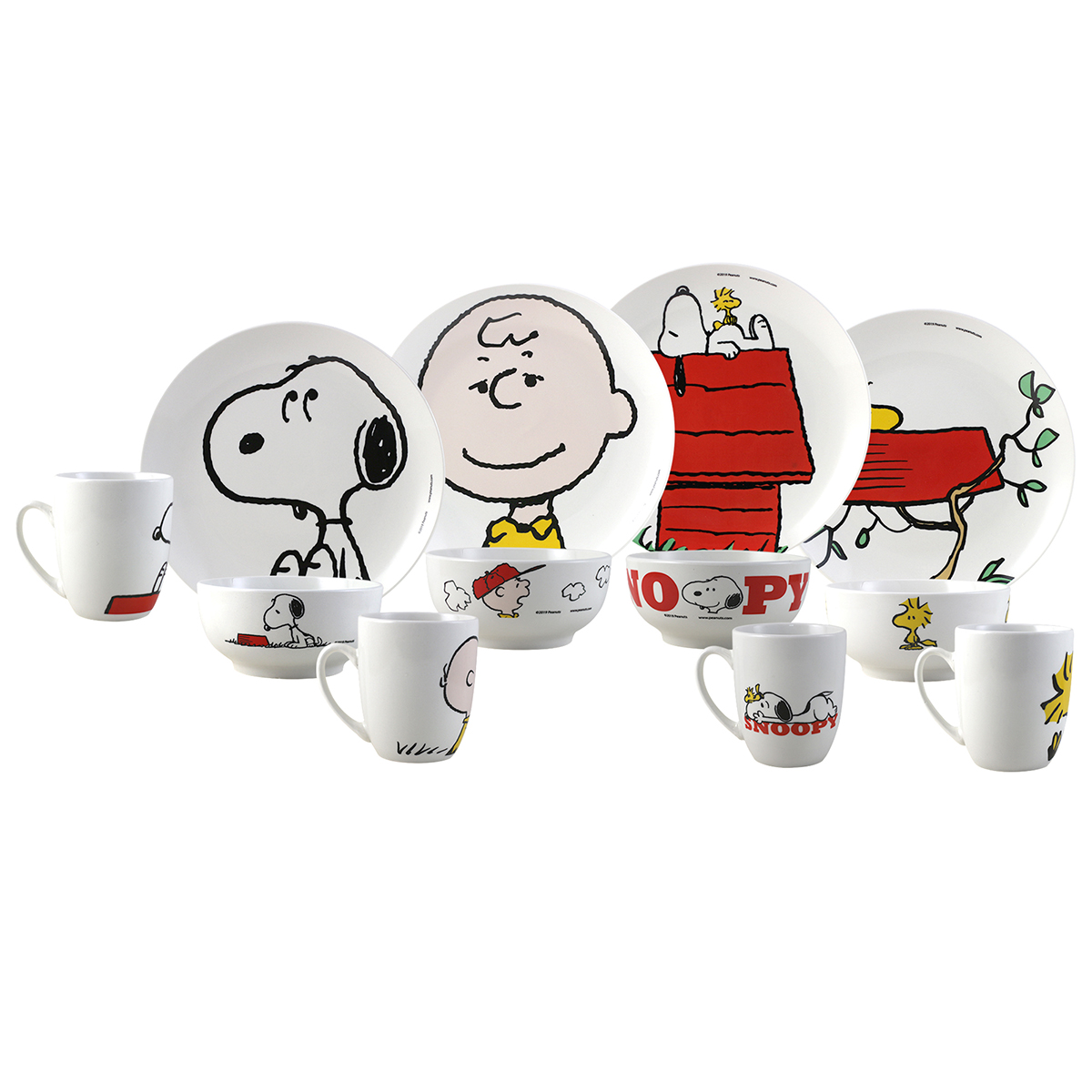 Taza de cerámica Snoopy y Charlie Brown