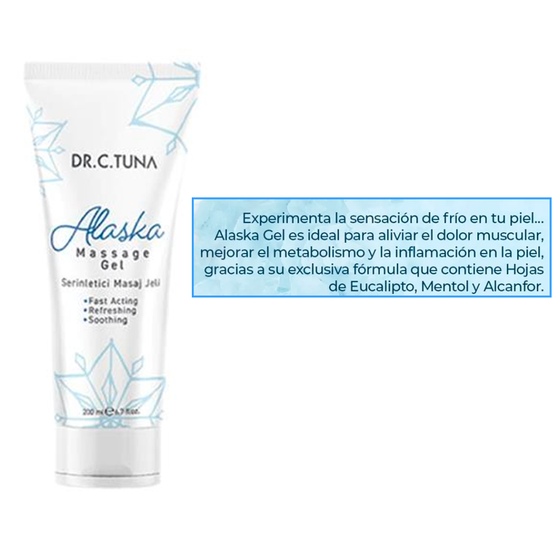 Bálsamo Gel Para Masajes Farmasi Alaska Gel Corporal Efecto Frio Refrescante Y Relajante 