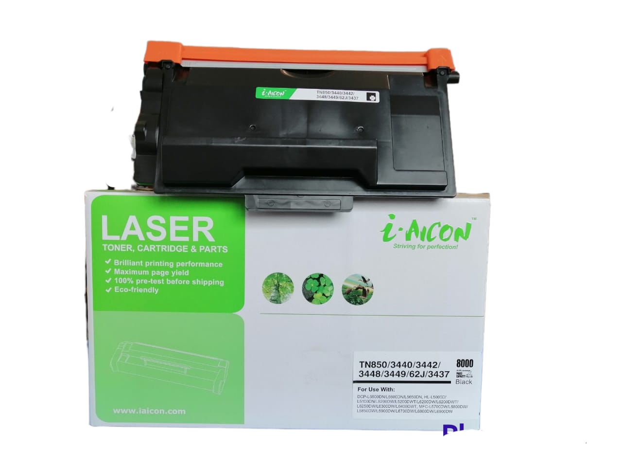 Cartucho tóner BROTHER TN 850, compatible genérico nuevo, para uso con los modelos de impresoras: TN-820, TN-850