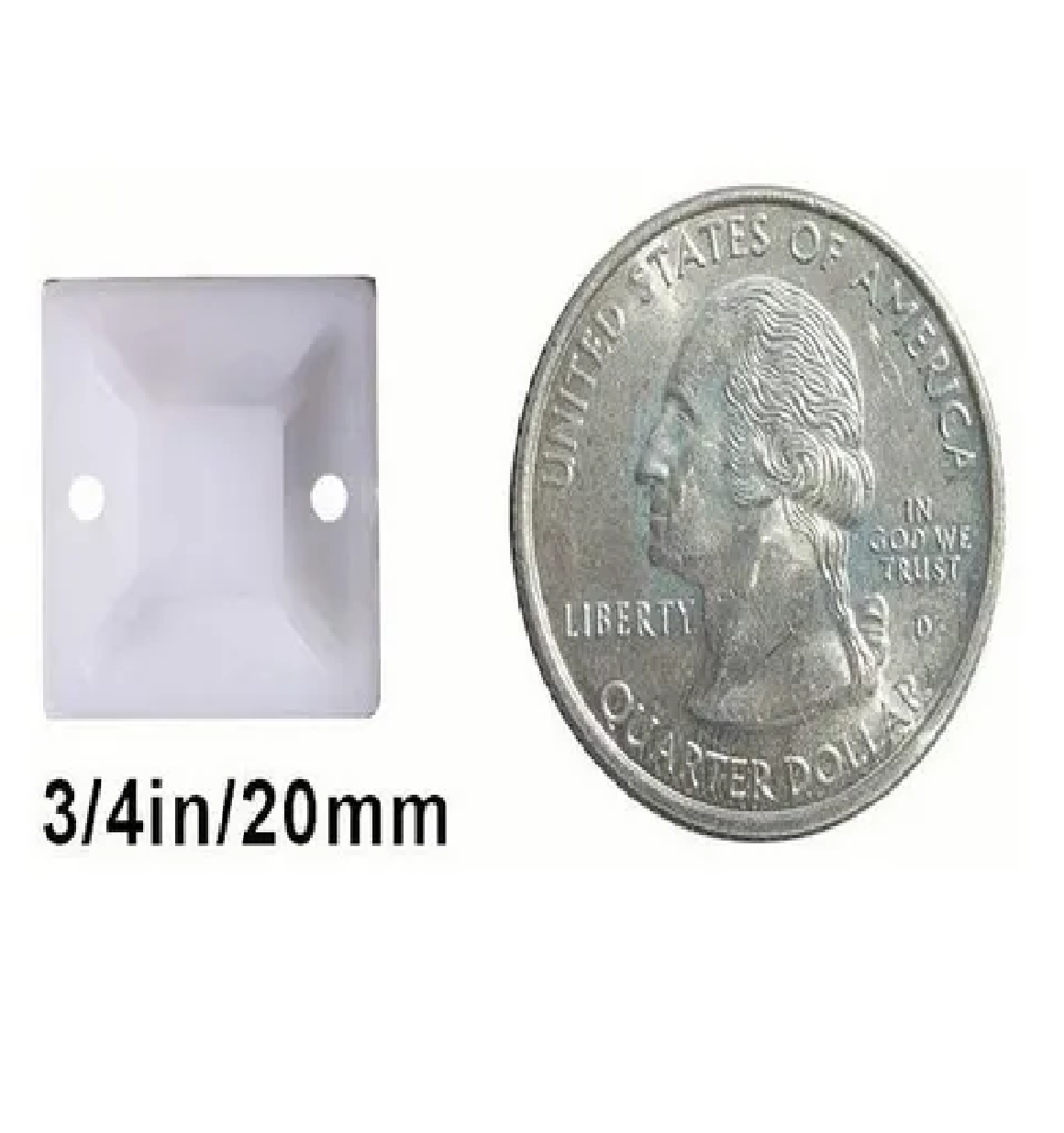 Set Bases Adherible Y Cinchos Plástico Blanco