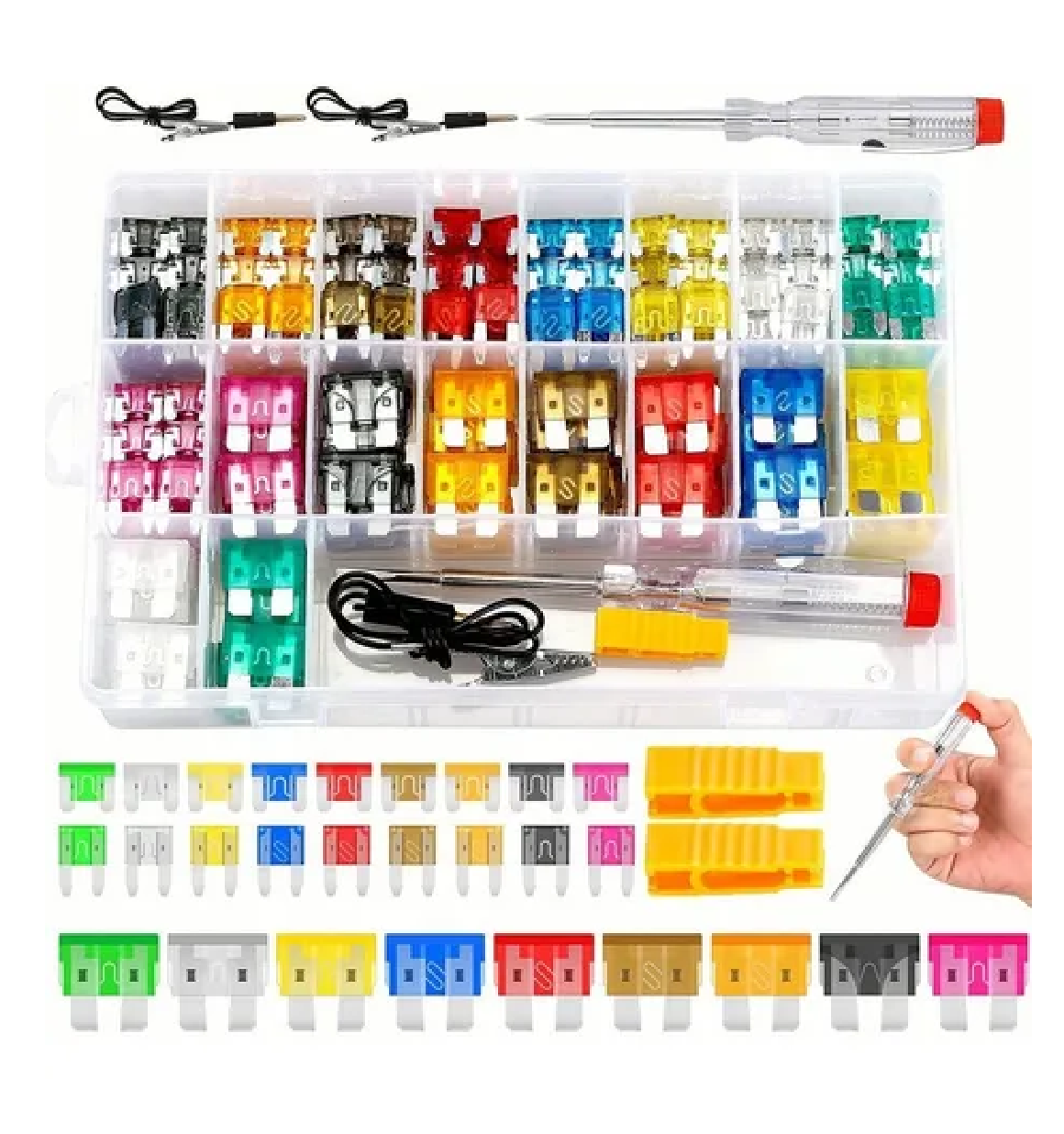 Set Fusibles Automotriz De Colores Varios Amperes