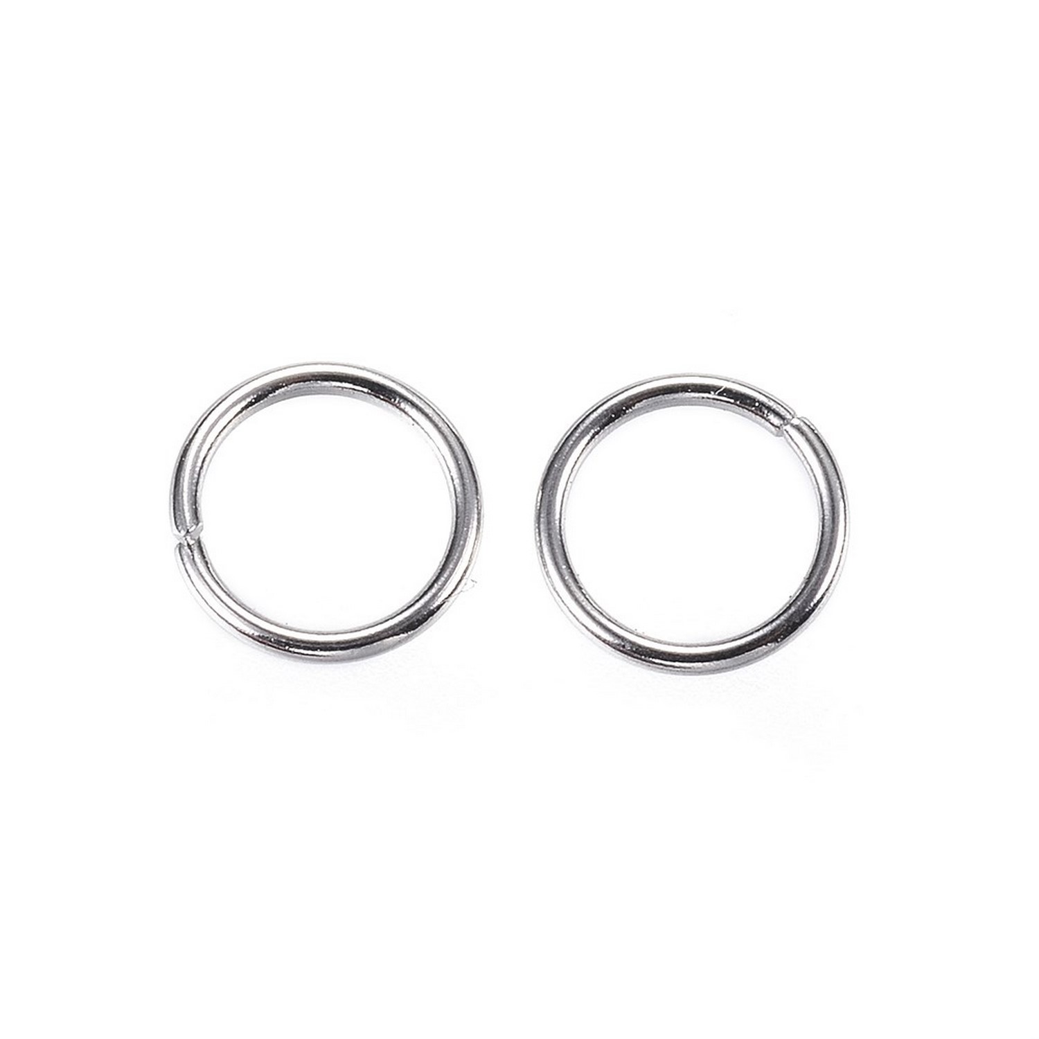 Argollas 7mm 200 Piezas Acero Inoxidable Natural