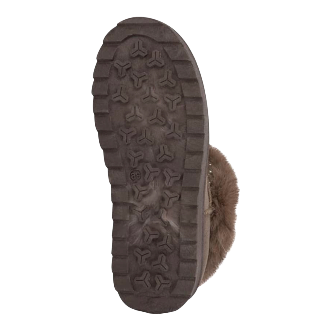 Bota UGG Invernal Con Pedrería Forro De Peluche Pink by Price Shoes