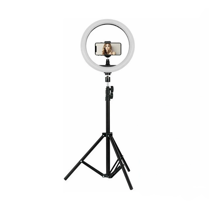 Lampara Aro De Luz Led De 10 Pulgadas Con Tripie Portatil