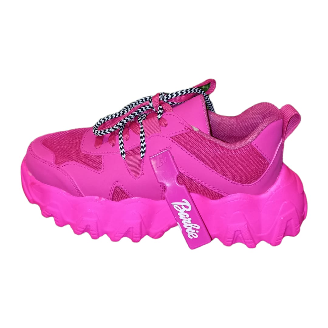 Tenis moda Barbie plataforma para dama