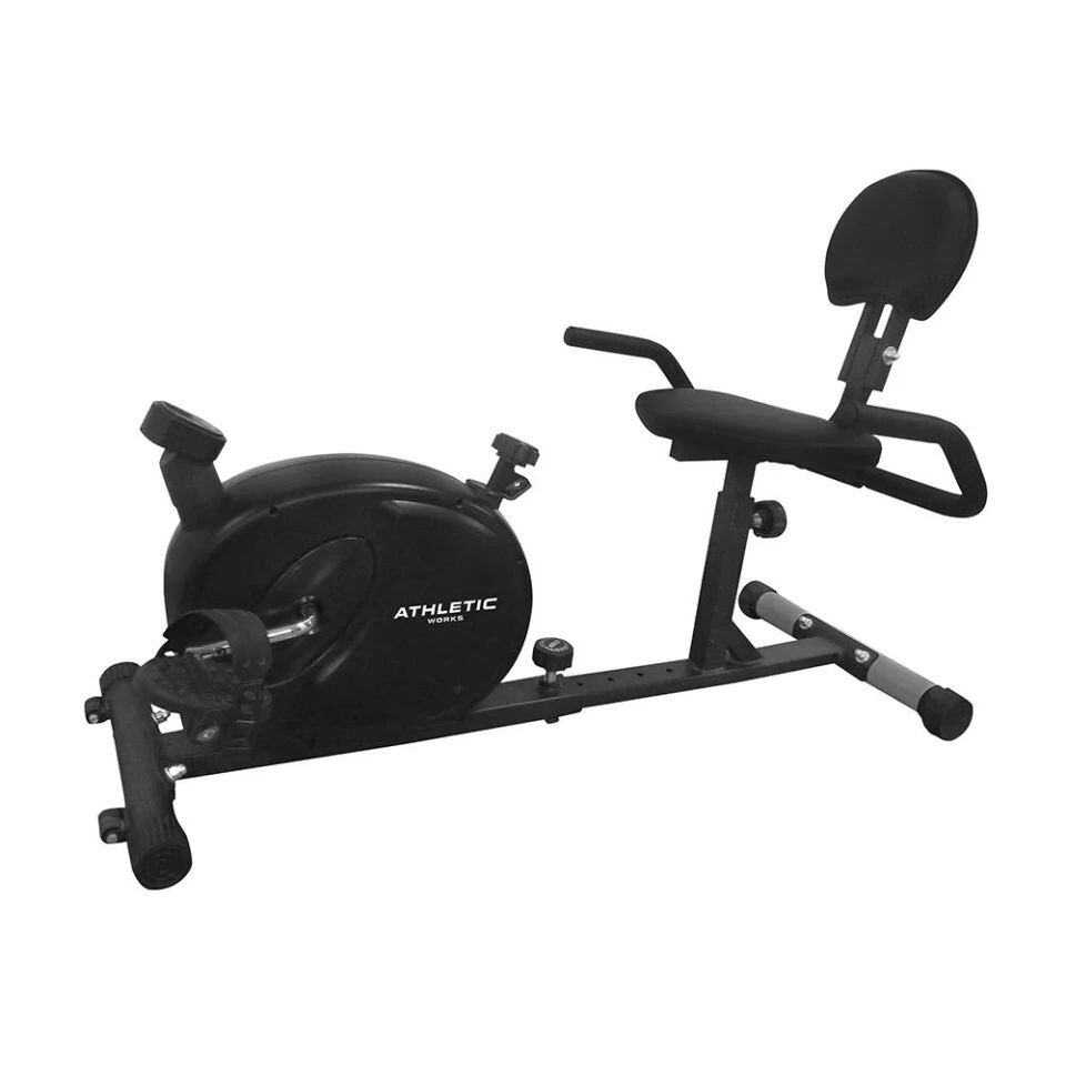 Bicicleta Recumbent Athletic Works Manual Negra
