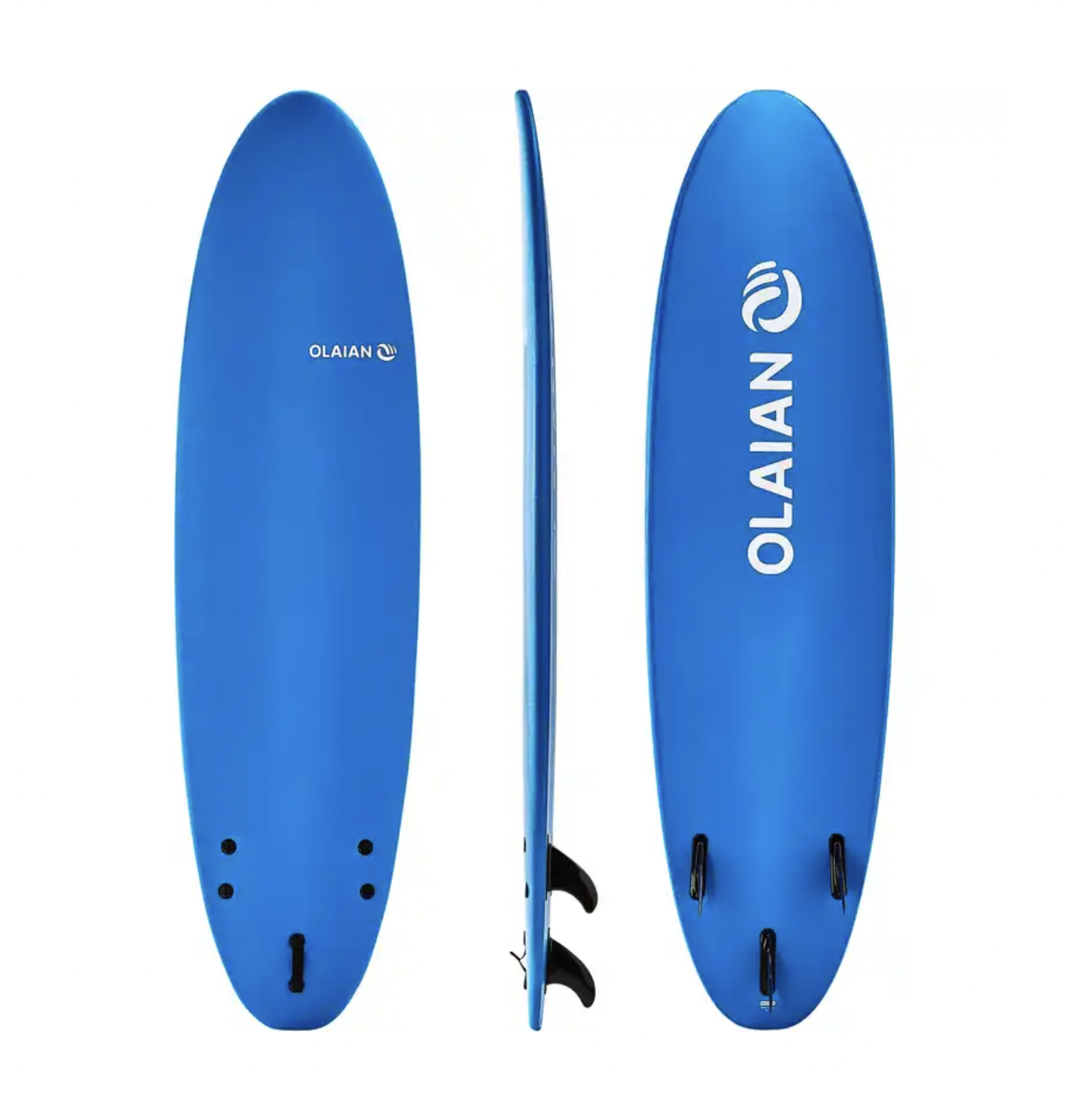 Tabla De Surf Olaian De Espuma 7' Pies, Correa Y 3 Quillas