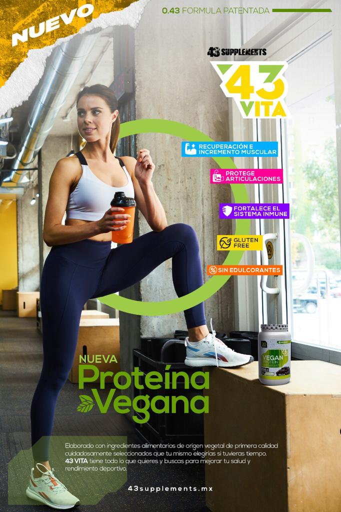 VEGAN PROTEIN, proteína vegana 900 GR SUPLEMENTO ALIMENTICIO 