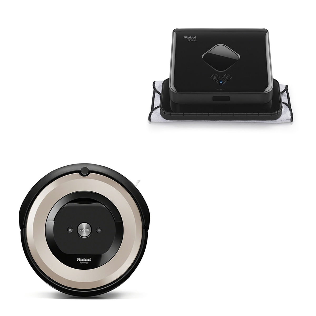  Paquete Robot Aspiradora iRobot Roomba  e517 & Robot Trapeador Braava 380T
