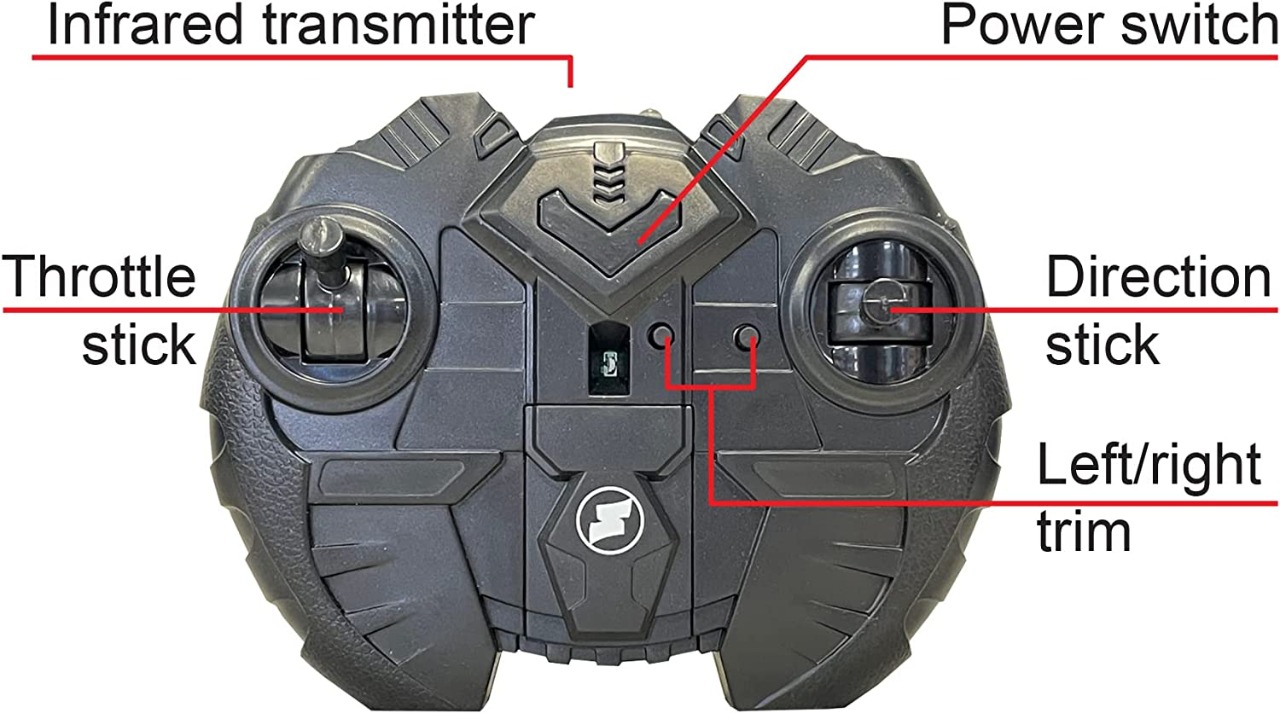 Helicóptero Azul Con Control Remoto Giros, Luz Asciende Desciende
