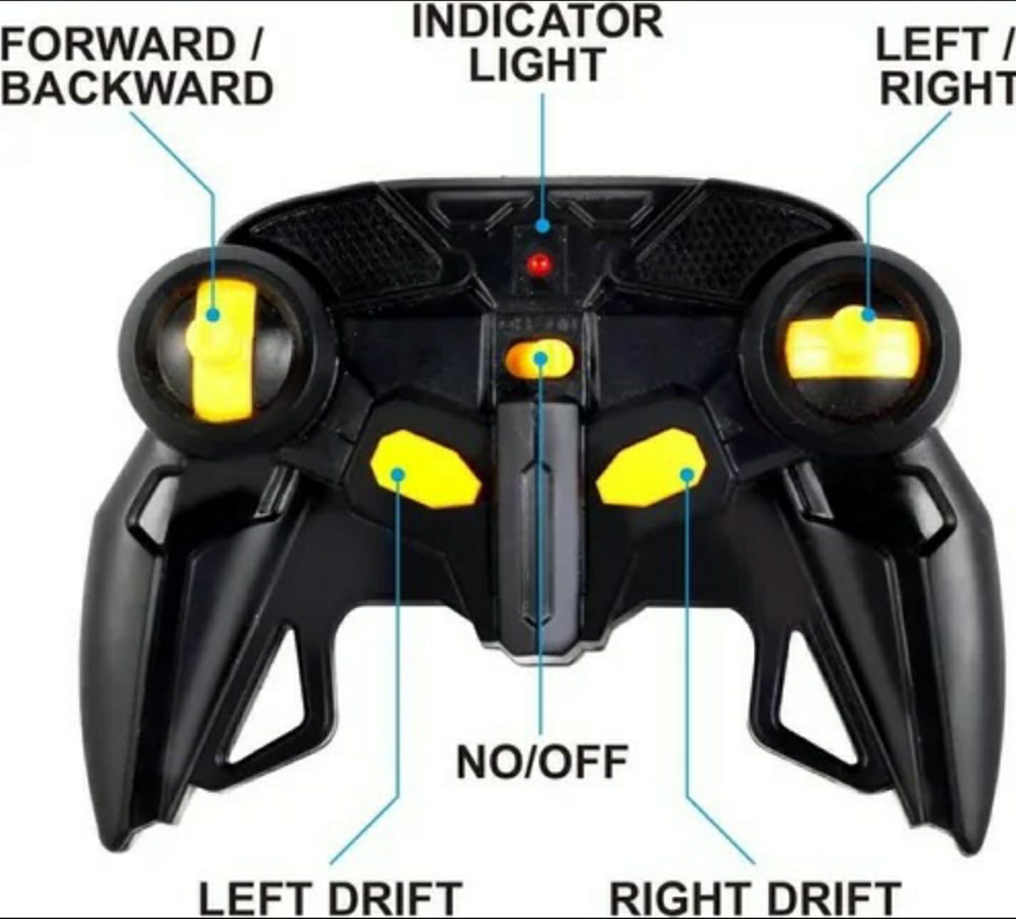 Carro Derriba Todo Terreno Gira 360 R/c Pulsera Drift Metal Verde