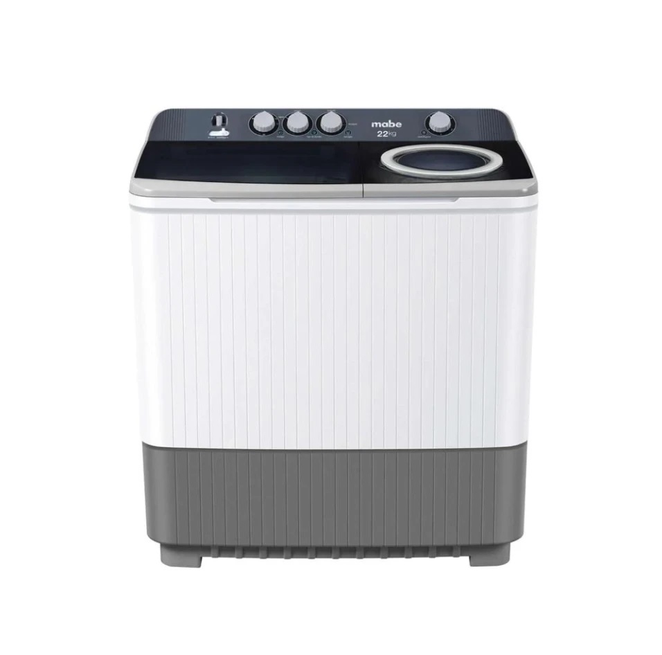 Lavadora Semiautomatica Mabe LMDX2224PBAB0 22 kg Blanca/Negra