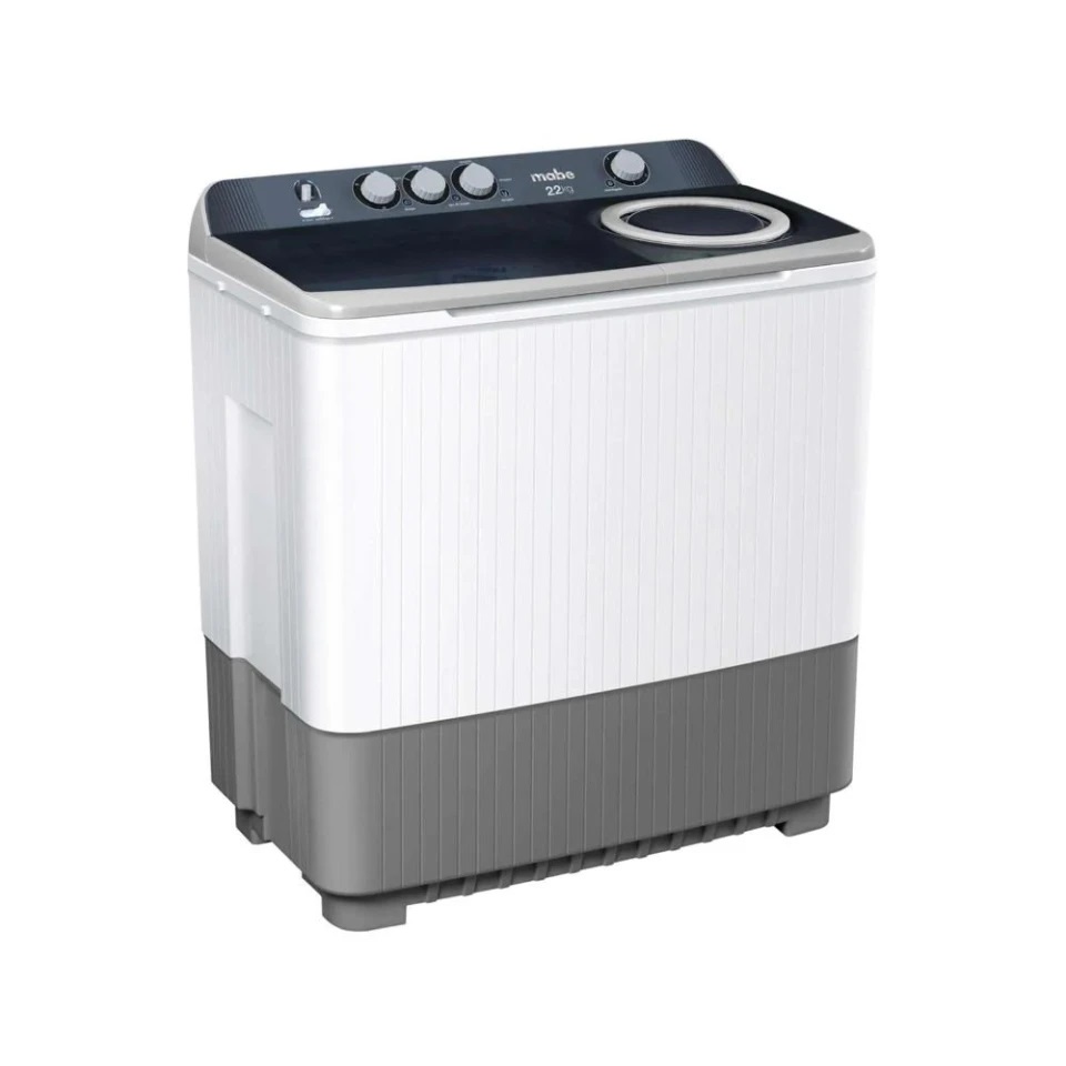 Lavadora Semiautomatica Mabe LMDX2224PBAB0 22 kg Blanca/Negra