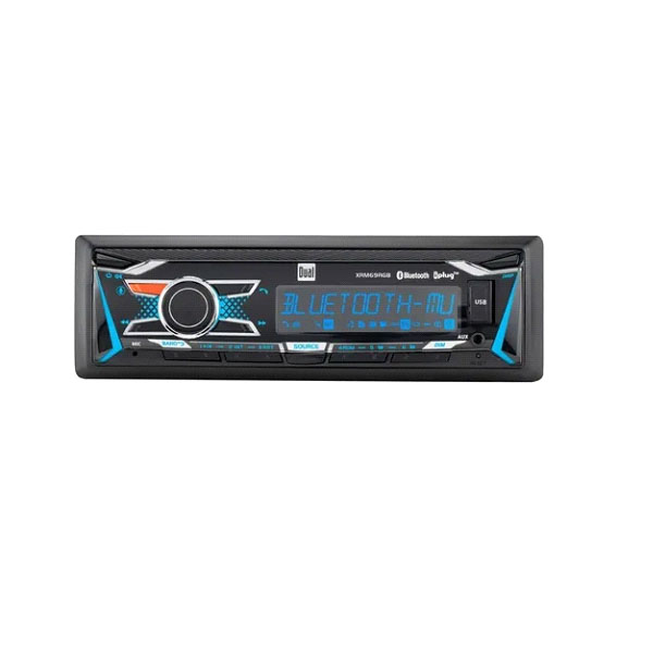 AUTO ESTEREO DUAL XRM69RGB MULTICOLOR BLUETOOTH USB AUX DE MUY BUENA POTENCIA Y CALIDAD