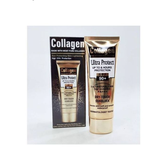 Bloqueador Solar Fps 90 Organico, con Colágeno y Vitamina E y C. 100% Hidratante, Antiedad