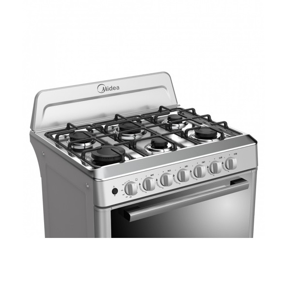 Estufa Midea Multigas 6 Quemadores Con Visor MGS30FS1EMG