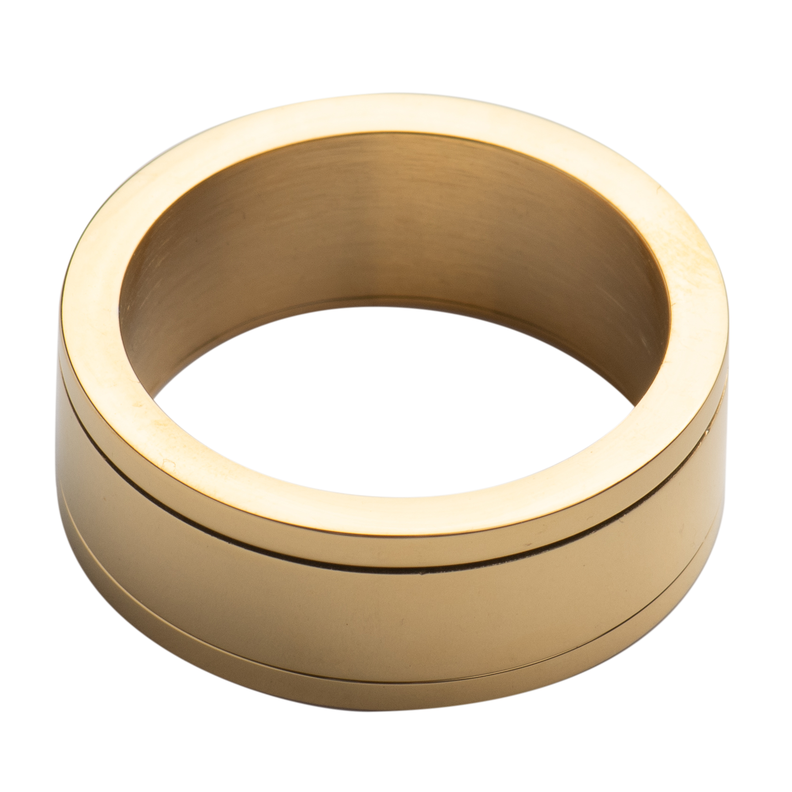 LUCKMAN Collar Hombre con Anillo , Cadena con Dije, Acero Inoxidable con Baño de Oro 18k - Modelo Henry