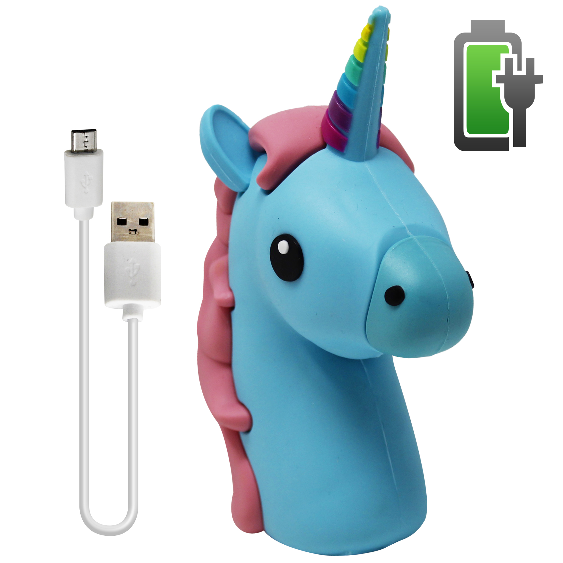 Power Bank Emoji Unicornio Bateria De Emergencia Recargable