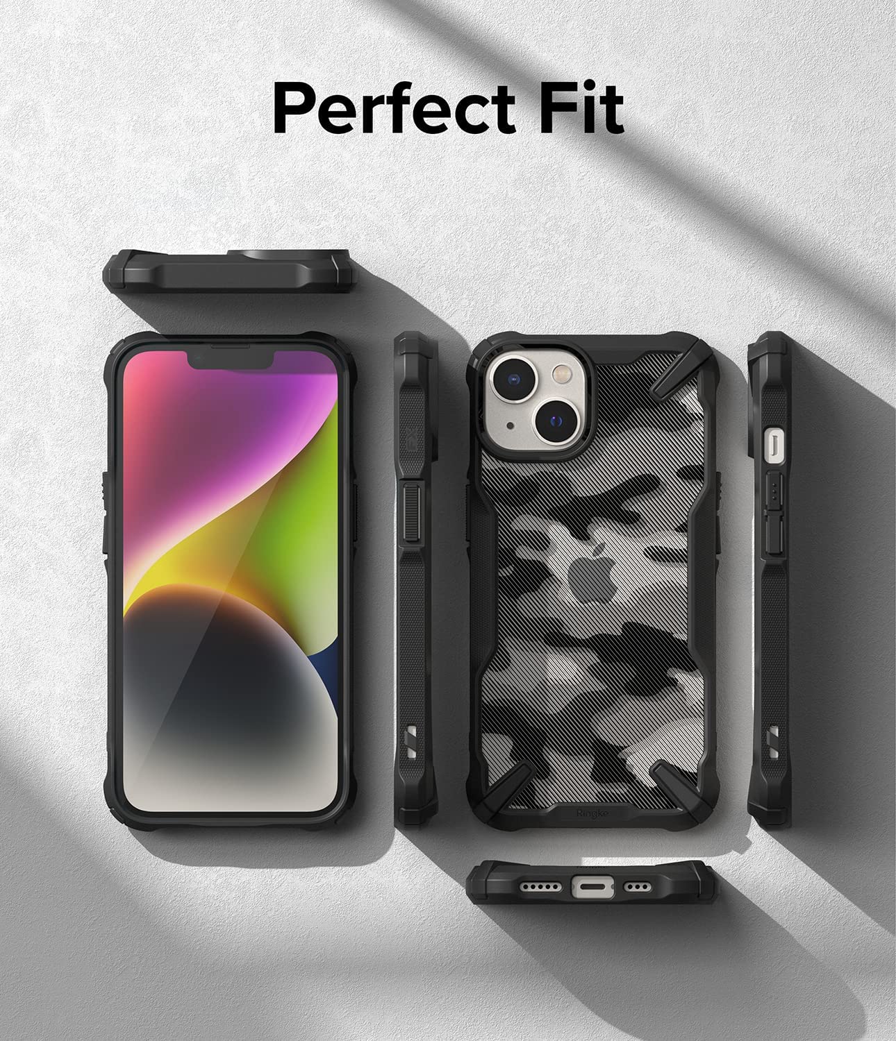 Funda Para iPhone 14 Grado Militar Ringke Fusion X Camuflaje.