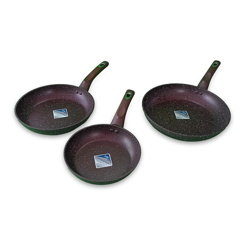 Set 3 Sartenes Amercook Ibis Borgoña 