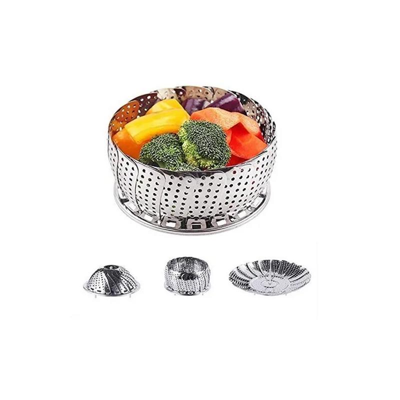 Vaporera Ajustable 29cm Flor Hervidor Verduras Olla Cacerola