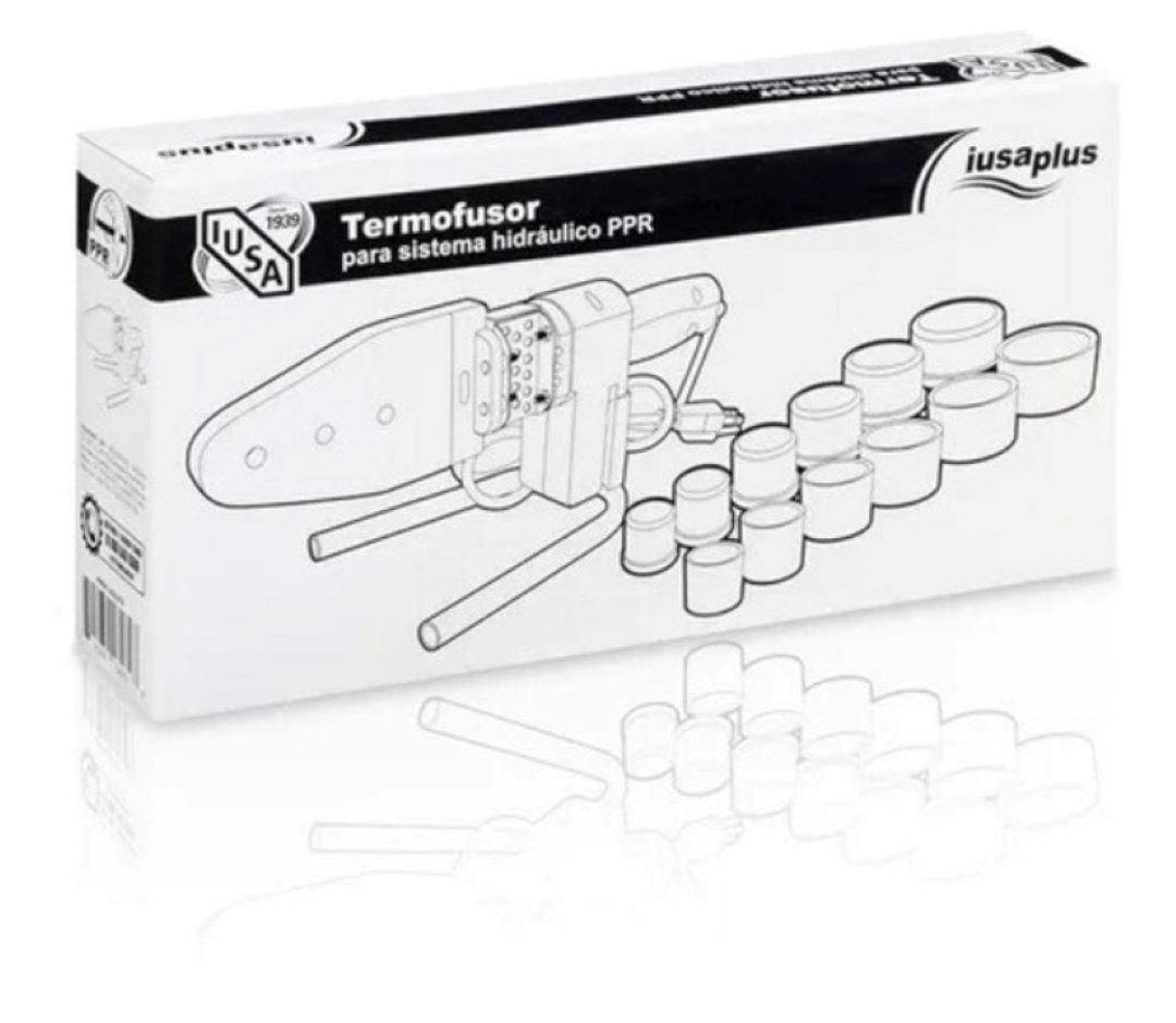 Termofusora IUSA 800W P/tuboplus Kit Completo 6 Dados 1/2 A 2
