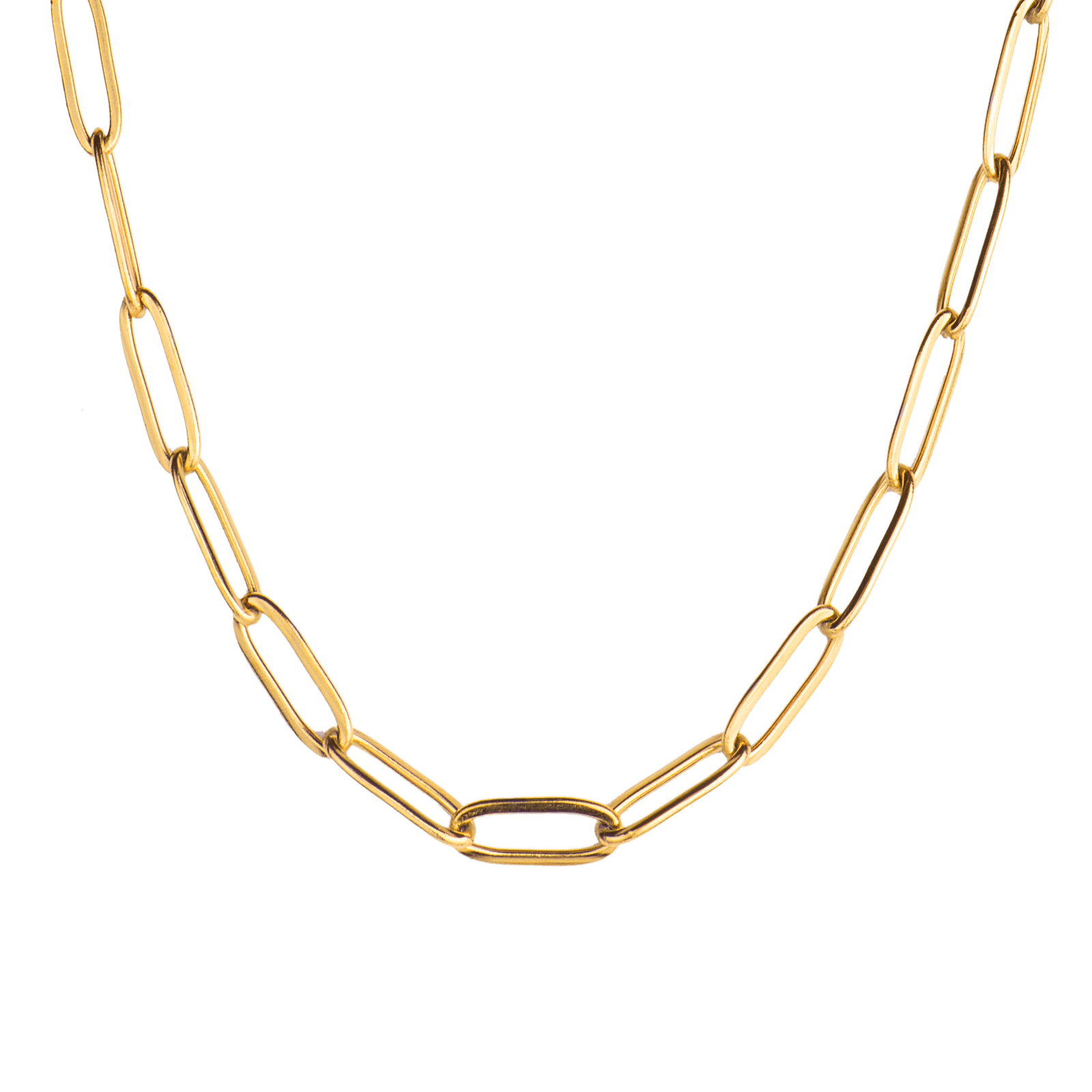 LUCKMAN Cadenas para Hombre , Collar de Acero Inoxidable con Baño de Oro 18k - Modelo Roman