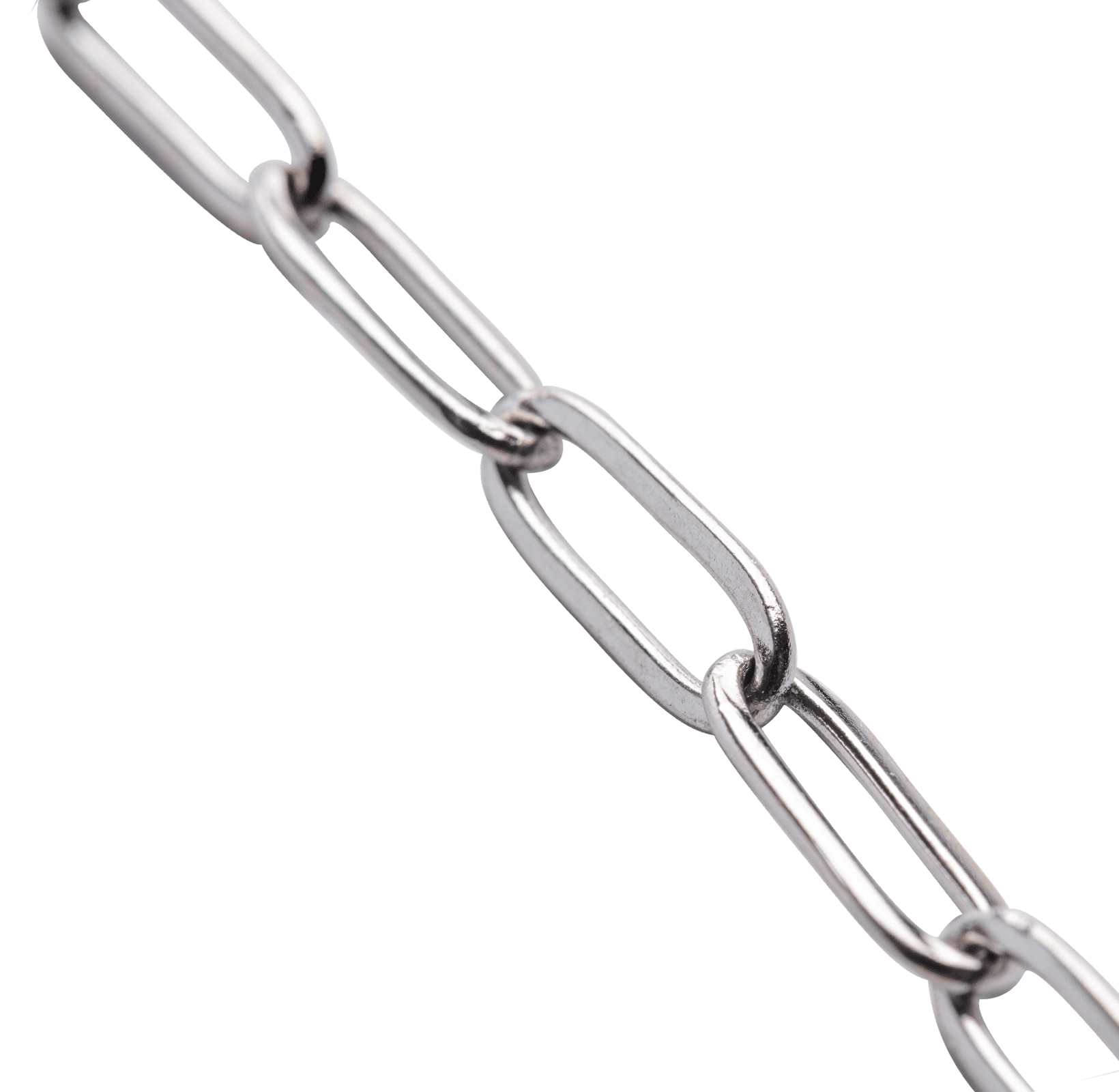 LUCKMAN Cadenas para Hombre , Collar de Acero Inoxidable Color Plata - Modelo Roman