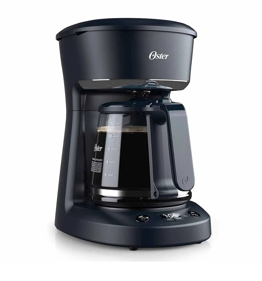 Cafetera programable Oster de 12 tazas Negra BVSTDCP12B